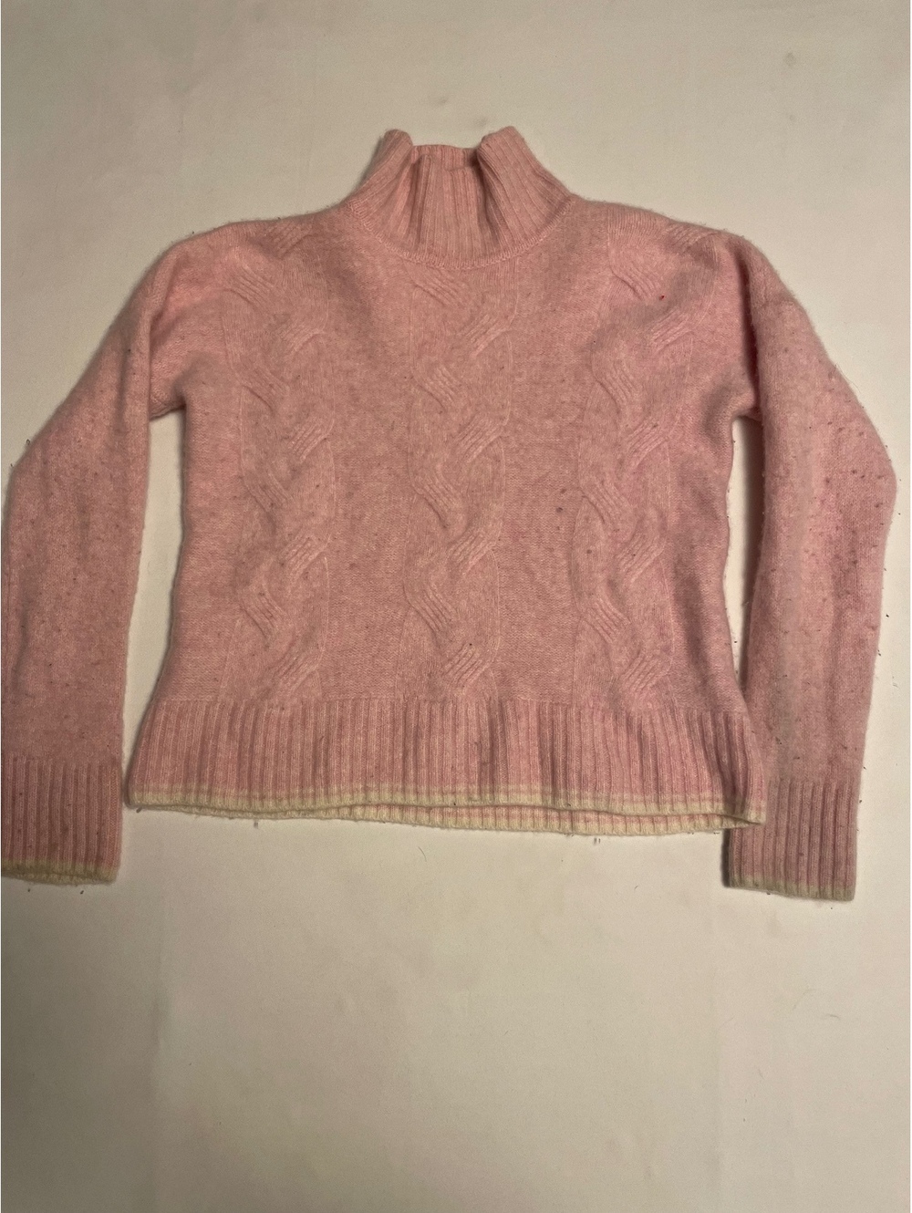 Vineyard Vines Pink Cashmere Turtleneck Sweater Size Small